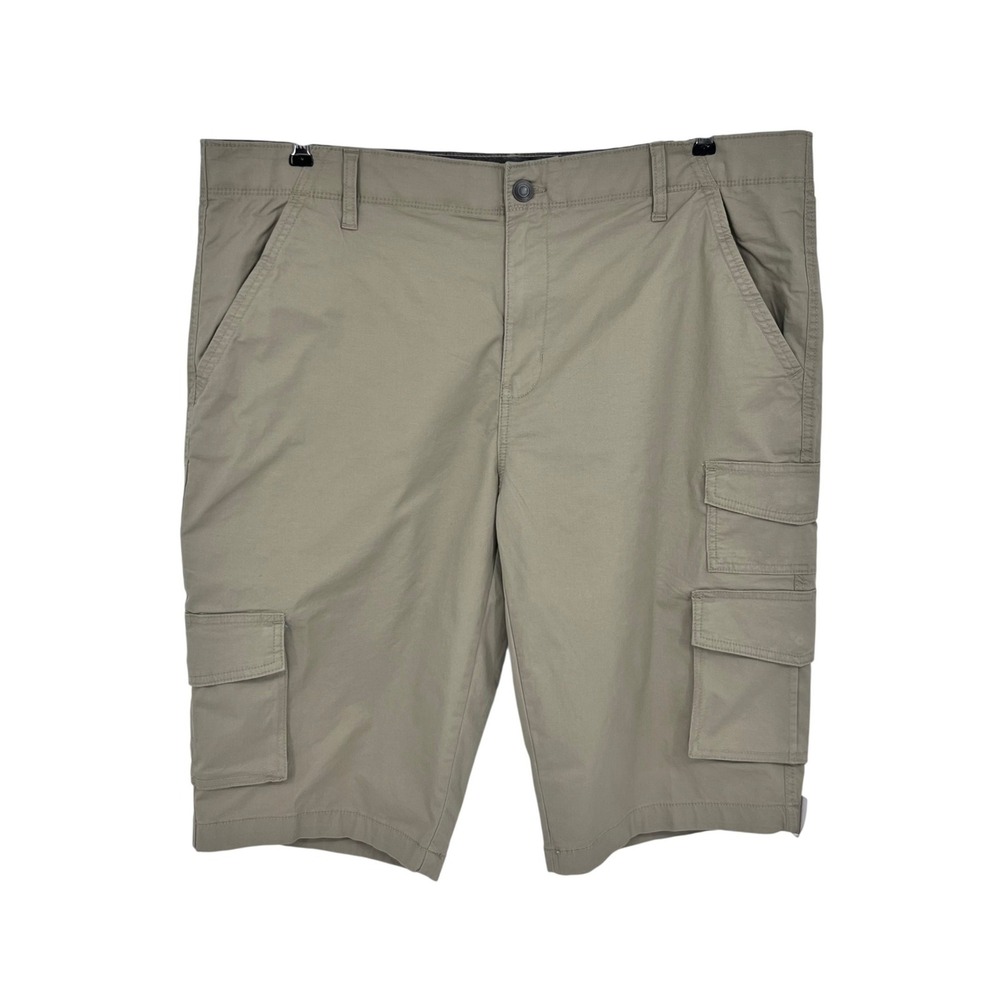 George Messenger Cargo Shorts Men 36 Tan Below The Knee Multi Pocket Utility